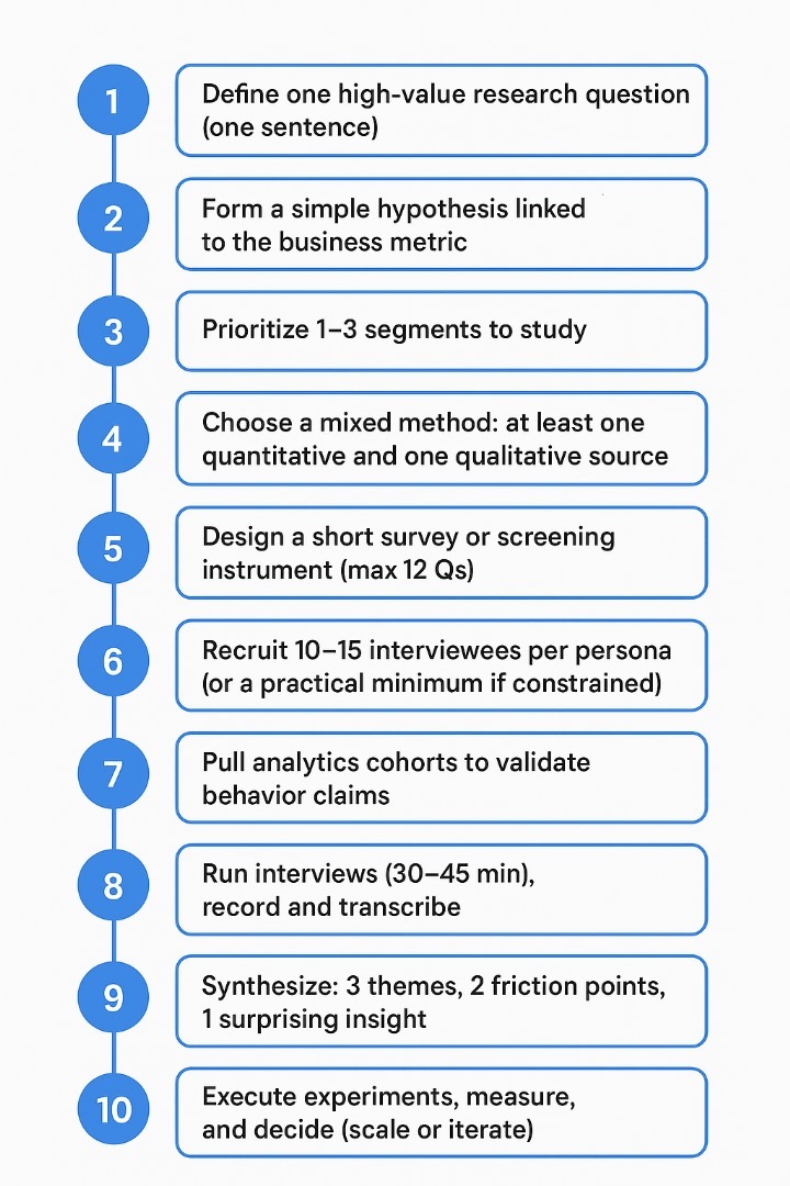 Checklist: Run an Audience Research Sprint