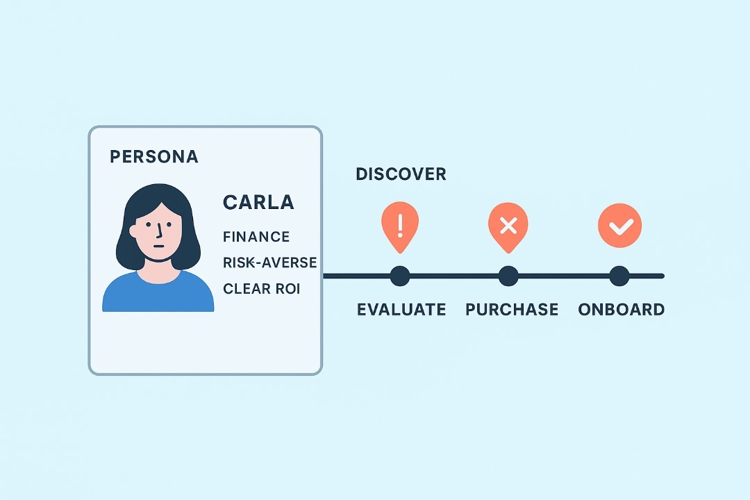 a persona card for audience research