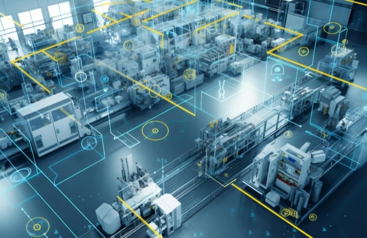Smart factory with multiple AI-powered inspection systems