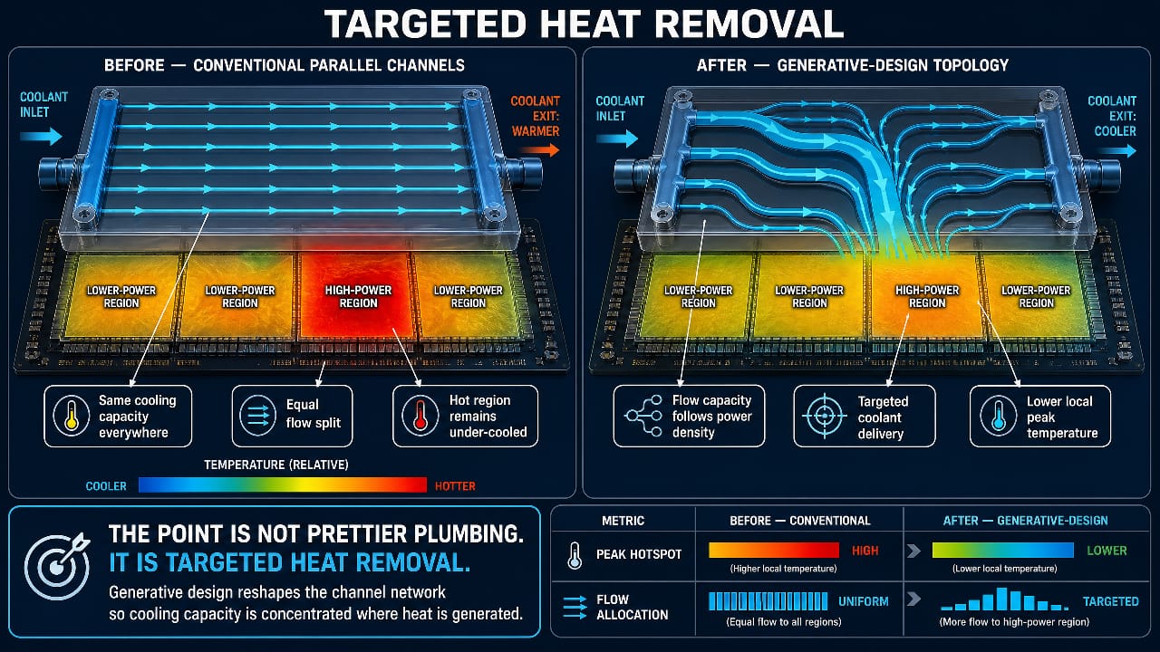 before-and-after cooling-channel diagram
